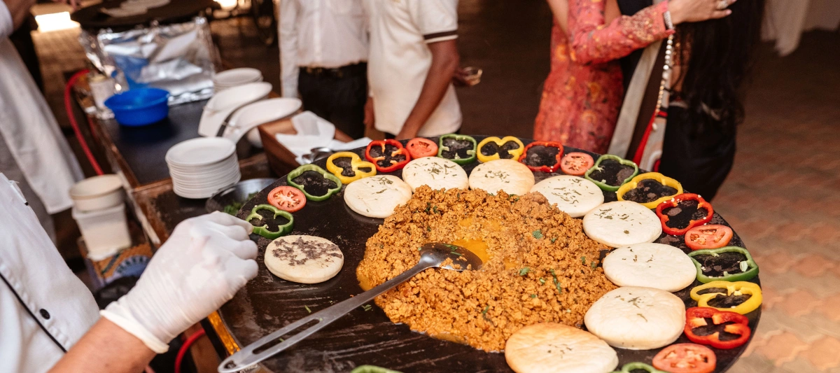 Vegetarian corporate catering service for businesses in Dubai