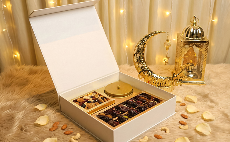 Premium Stuffed Dates with Urli Candle